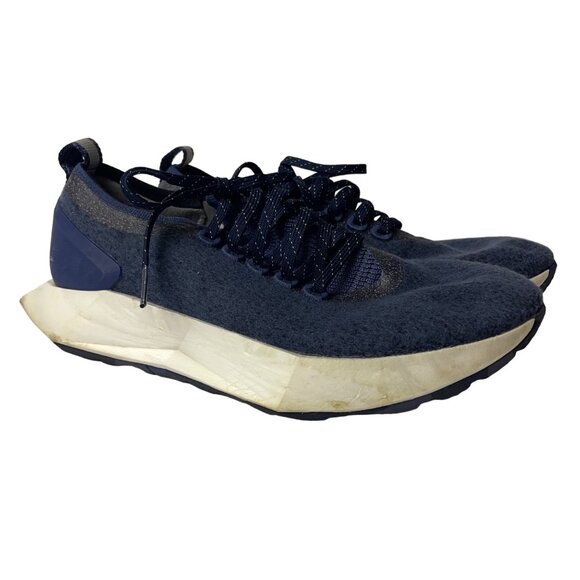 Allbirds Wool Flyer Mizzle Running Shoes Sneakers Navy Blue Sz 8.5 - Picture 2 of 10
